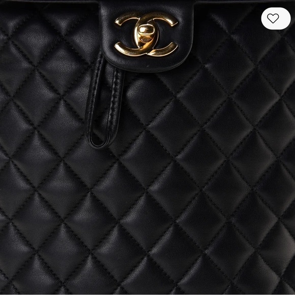 Chanel Black Calfskin Quilted Large Backpack Urban Spirit with GHW